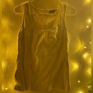 Banana Republic Leather top with detail stitching